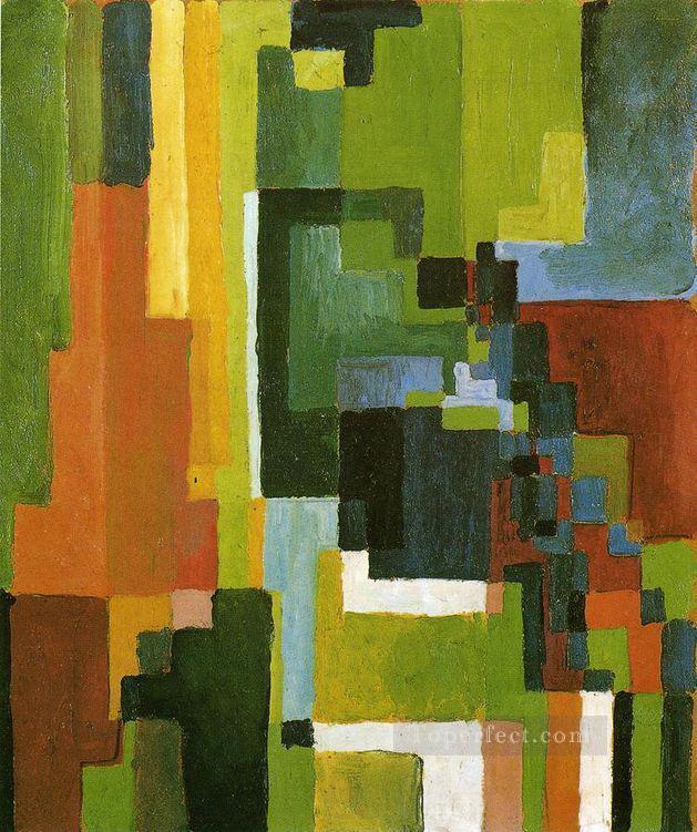 Coloured Forms II August Macke Oil Paintings